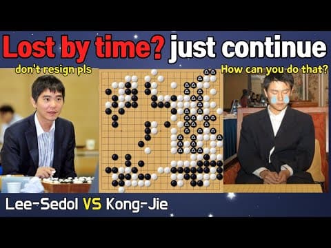 You lost by time? I let you continue then Lee-sedol showed divine move thumbnail