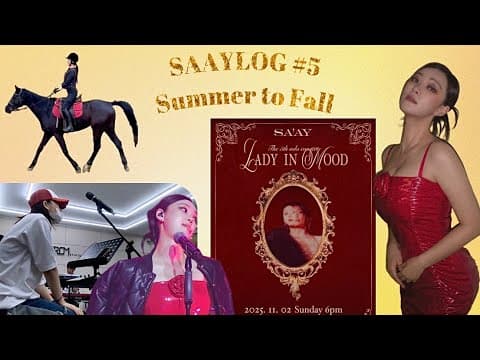 SAAYLOG #5 Summer to Fall (Vlog) thumbnail
