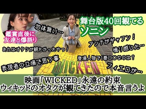 映画「ウィキッド 永遠の約束」オタクのソニンが本音で語る!※ネタバレまくり。無しの動画は前の見てね※ thumbnail
