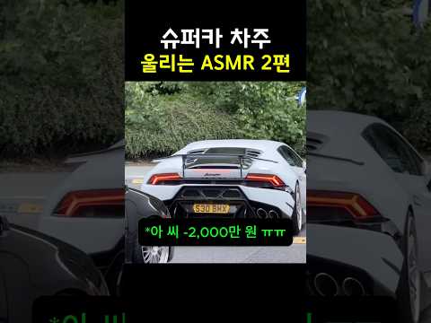슈퍼카 차주 울리는 ASMR 2편 thumbnail