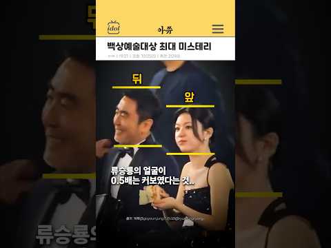 백상예술대상 최대 미스테리 고윤정과 류승룡 #kpop #shorts thumbnail