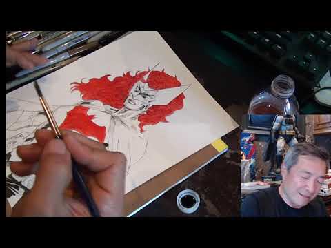 BATWOMAN Finished! Part 2 of 2. Art Stream by Jim Lee thumbnail