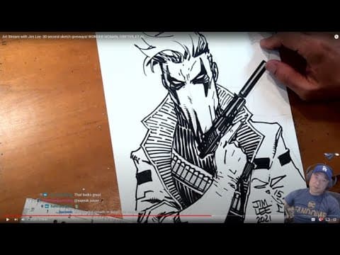 30 second sketch giveways! WONDER WOMAN, GRIFTER, ET AL Jim Lee Artstream! thumbnail