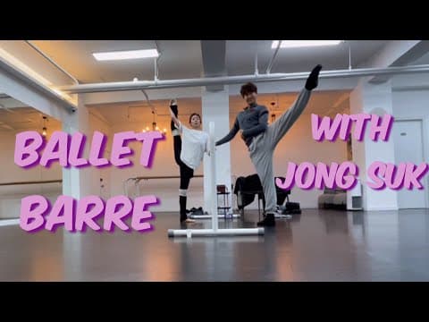 [SUB][Wangzy Ballet] 설날에 먹었으니 발레발레 해야지! 남편과 함께 놀면서 겨우 끝낸 발레 바 😭 여러분도 보면서 함께 하세요 💃🏻(Ballet Barre) thumbnail