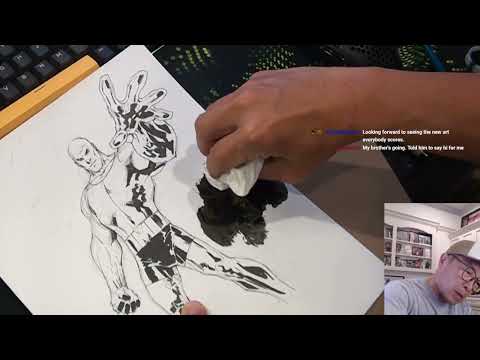 METAMORPHO!  KITANA from MORTAL KOMBAT part 1–Art Stream with Jim Lee thumbnail
