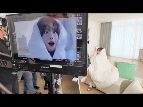 아 연기는 어렵네…全家便利商店廣告拍攝現場 💚 演戲好難🫠 thumbnail