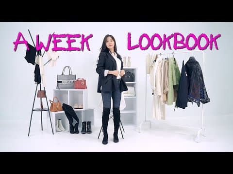 일주일 동안 청바지👖 하나로 코디하기!!ㅣFW STYLINGㅣA WEEK LOOK BOOK thumbnail