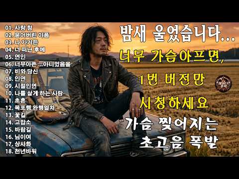 “사랑 참” “묻어버린 아픔” “나 가거든” “너 떠난 후에” “연인” 🎸🔥만들다 몇 번을 울어버린 노래..너무 아프면 1번만 들으세요, 가슴 찢어지는 감성 thumbnail