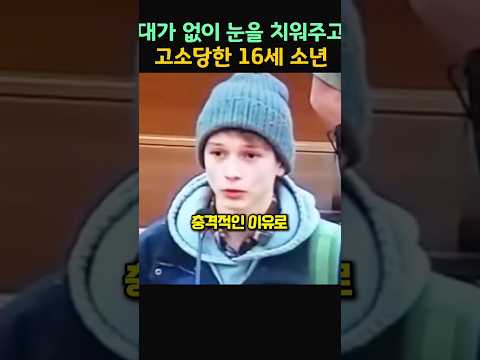 대가 없이 눈을 치워주고 고소당한 16세 소년 thumbnail