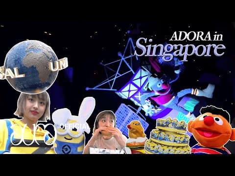 도라이프 (VLOG) | 아도라 씨의 싱가포르 방문기 2 (n부작 / 유니버셜에서 놀기 ft.핸꾸러미) (ENG) thumbnail